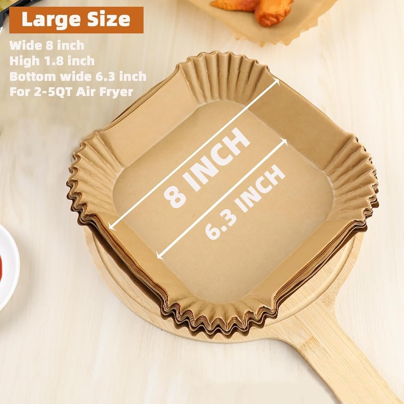Air Fryer Liners Disposable, Non-stick One size fits most, Brown gallery