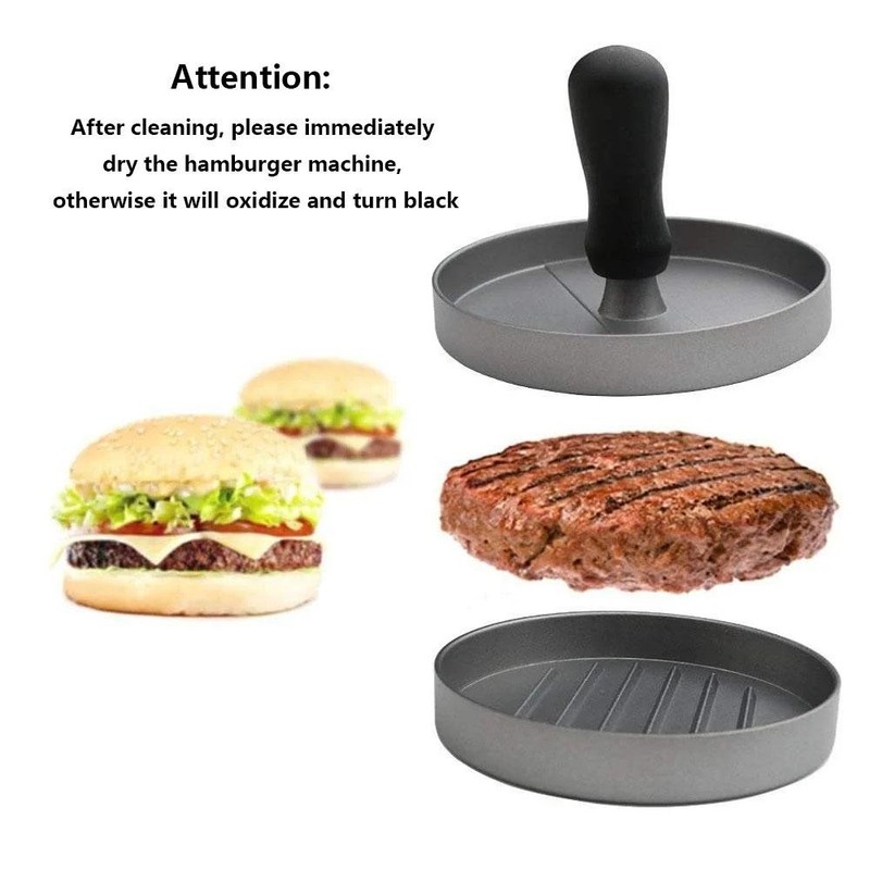 Burger Press Hamburger Meat Tool Patty Maker Aluminum Burger Maker for Kitchen gallery
