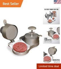 Burger Press, Makes 4 1/2″ Diameter Patties for Hamburger, Crab Cakes, Sausag…