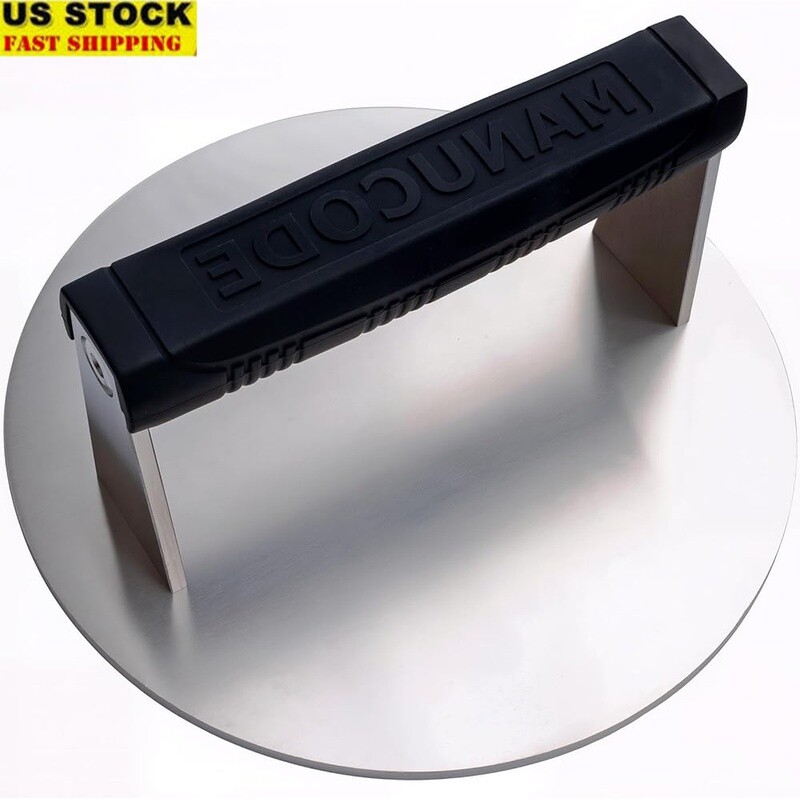 Stainless Steel Burger Press Heavy Duty Meat Press Cooking Bacon Steak Panini US gallery