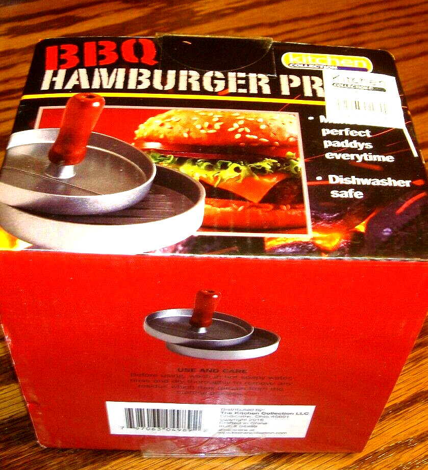 Kitchen Collection BBQ Hamburger Press~Perfect Hamburgers~Dishwasher Safe 677 gallery