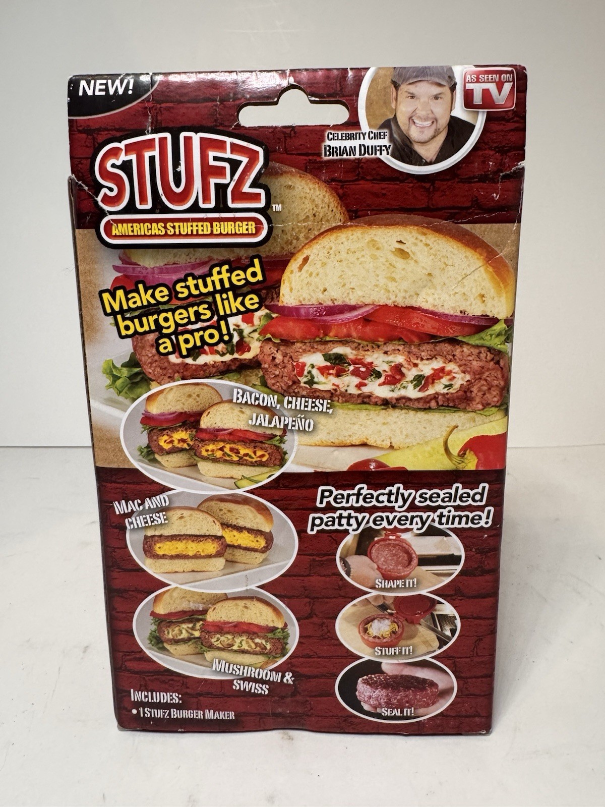 Stufz Stuffed Burger Press Hamburger Patty Maker As Seen On TV gallery