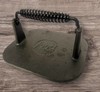 Cast Iron Bacon Press FOOD NETWORK 6 1/4” Wide Grill Meats Cooking Kitchen gallery