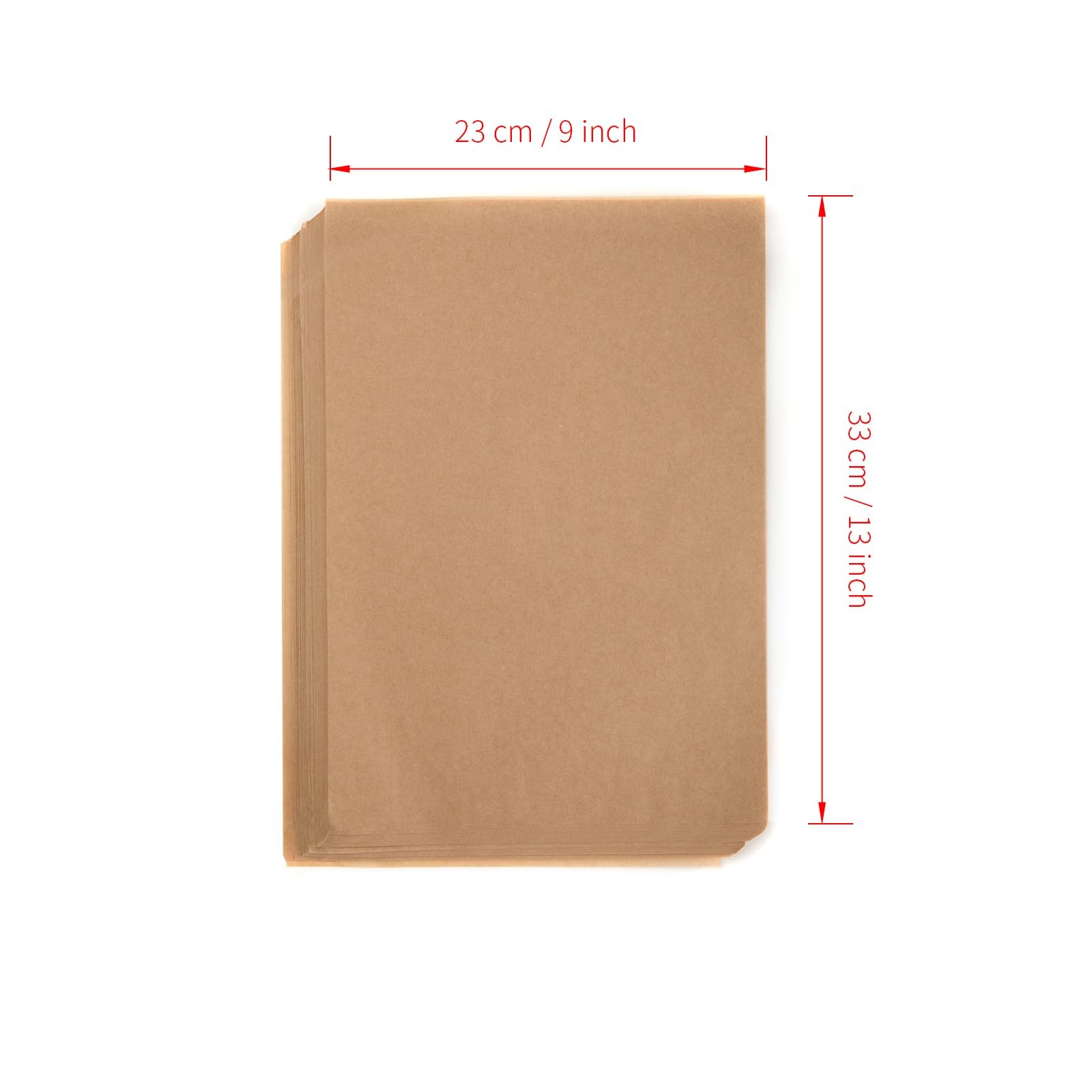 100 Pcs Non-Stick Baking Parchment Paper Sheets 9×13Inch Dual-Sided gallery
