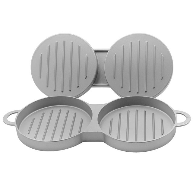 Brand New Double Patty Burger Press -Non-Stick Hamburger Press - Chef's Supreme gallery