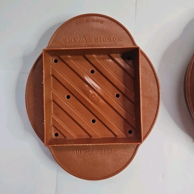 Nordic Ware 3-in-1 Hamburger Press & Stuffed Hamburger Patty Maker 2 Pieces USA gallery