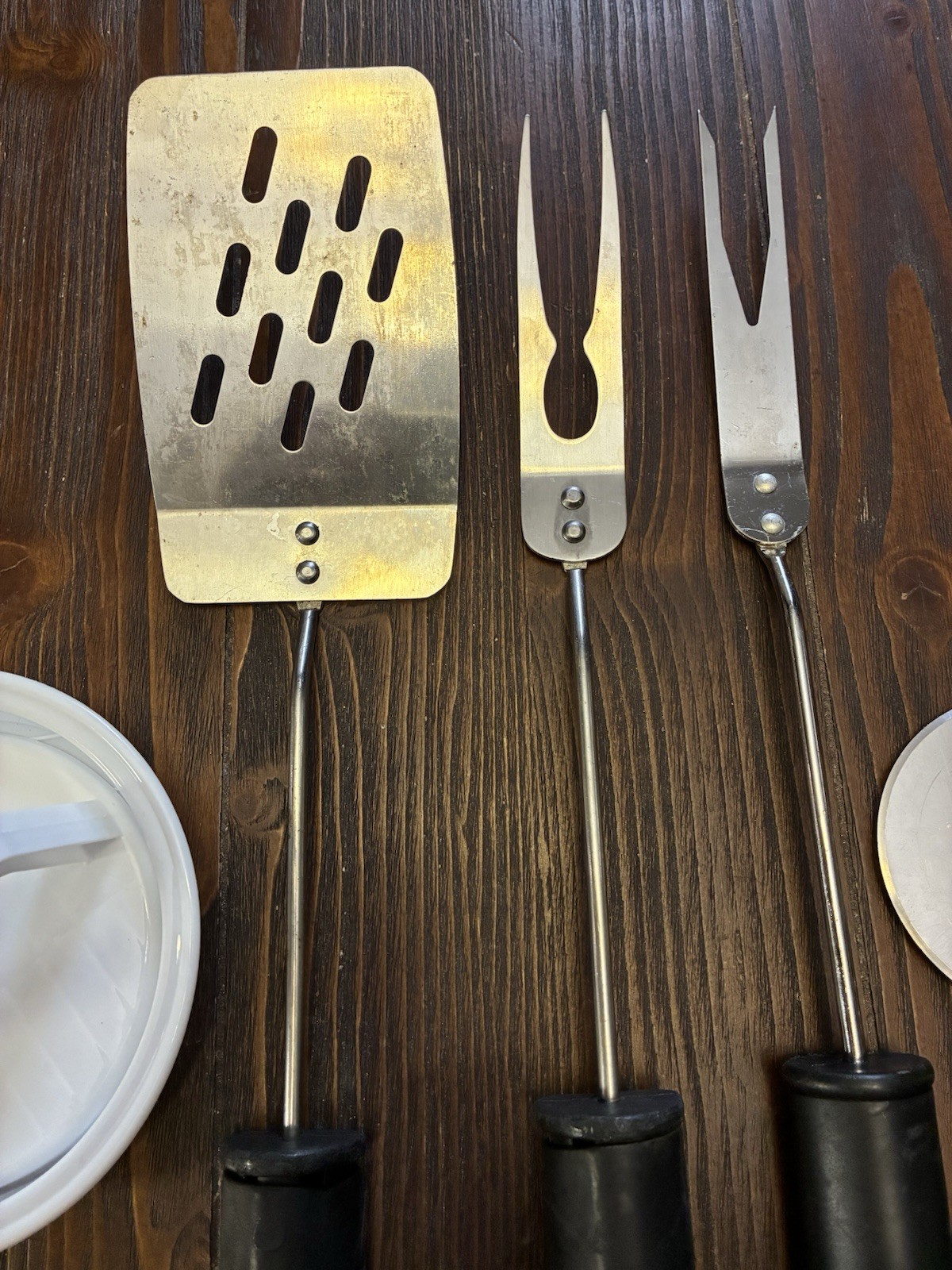 BBQ Grilling Spatula And 2 Forks, Burger Patty Shaper Press, And Pizza Cutter gallery