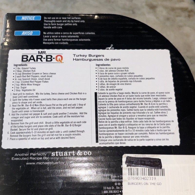 Mr. BBQ Burgers on the Go Patty Maker 12 Piece NonStick 8-Layer Plastic Disc New gallery