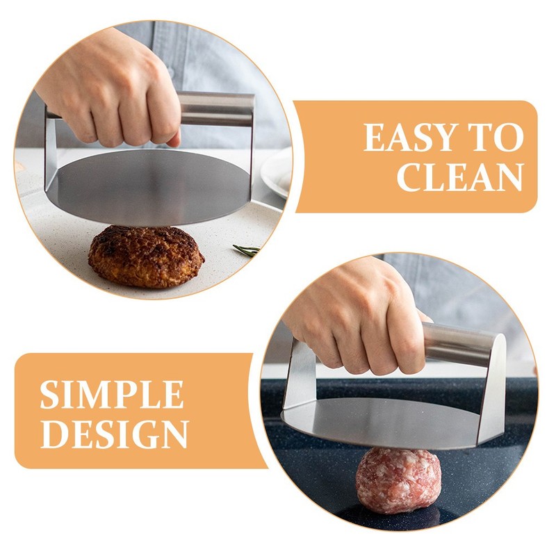 2 Pcs Meat Press for Cooking Smashed Burger Commercial Hamburger Patty Maker gallery