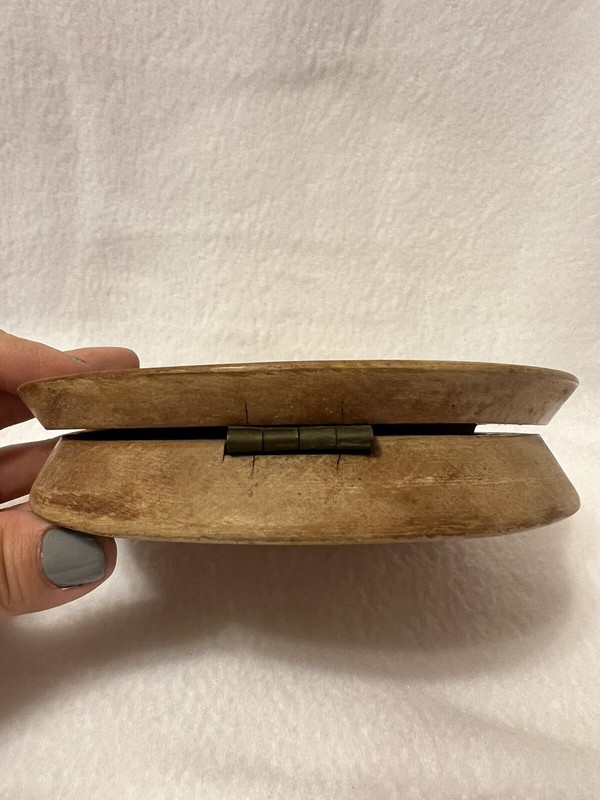 Vintage Hamburger Press Wood 1950’s Bum Steer Made in Japan Retro Kitchen gallery