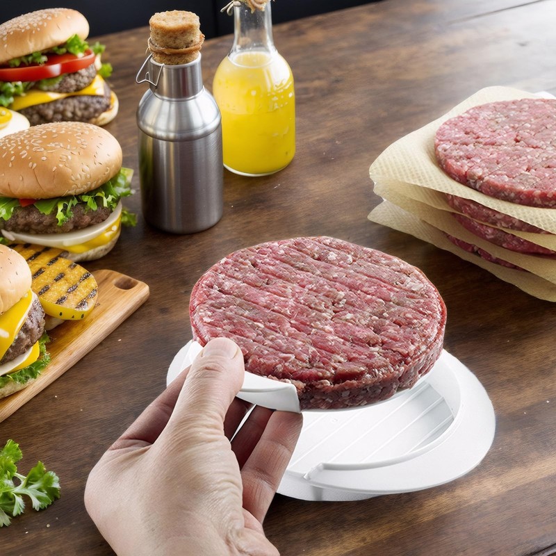 Hamburger Press Patty Maker Burger Press Mold Perfectly Sized 4.6” Burger Mol... gallery