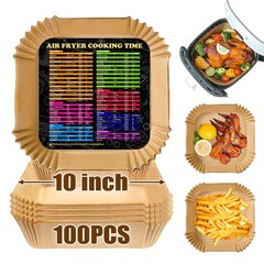 Air Fryer Liners Disposable, Large Airfryer 10 Inch Square, 10