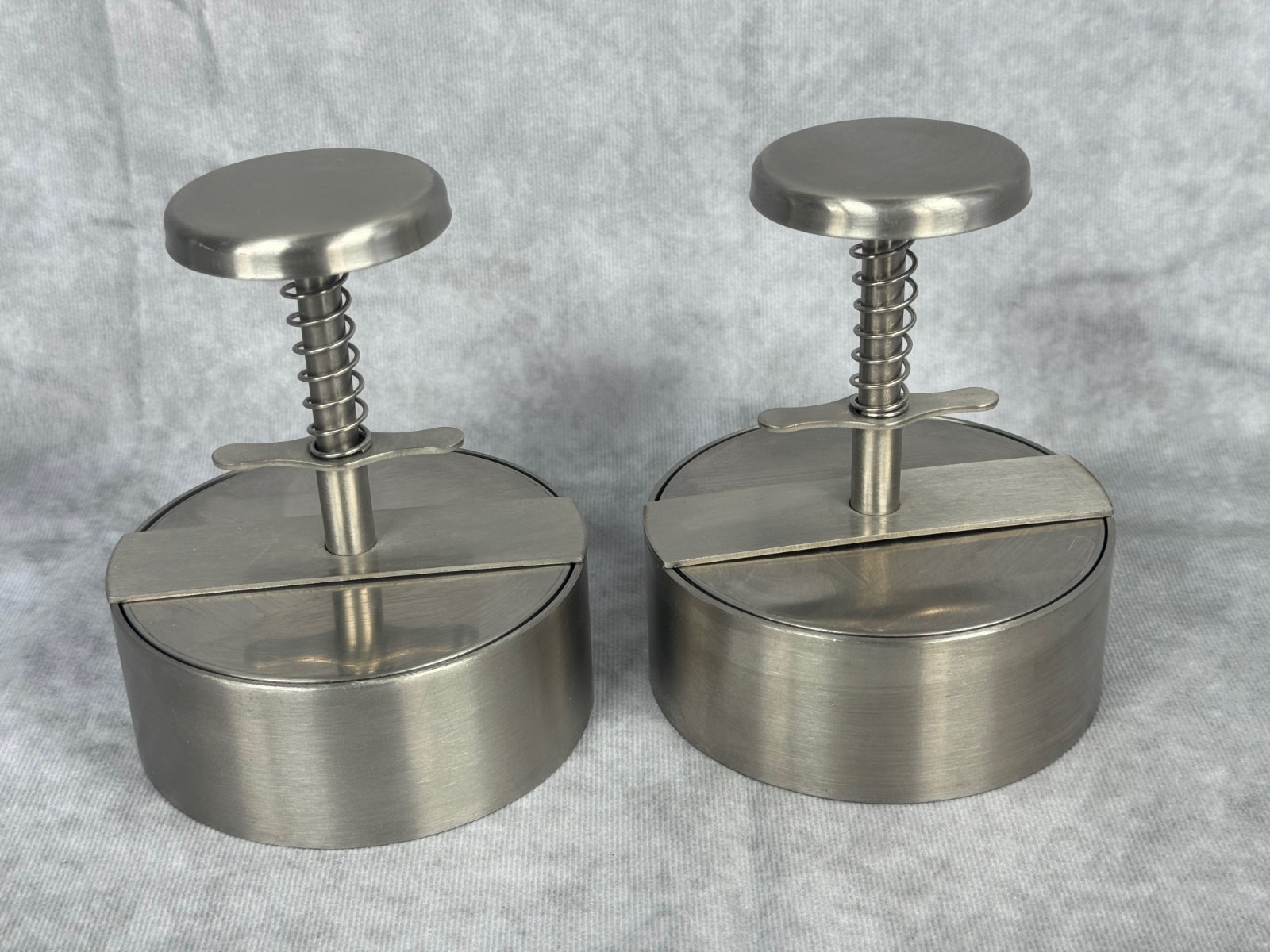 Stainless Steel Burger Press Patty Maker Set Of 2 Hamburger Mold 4in gallery