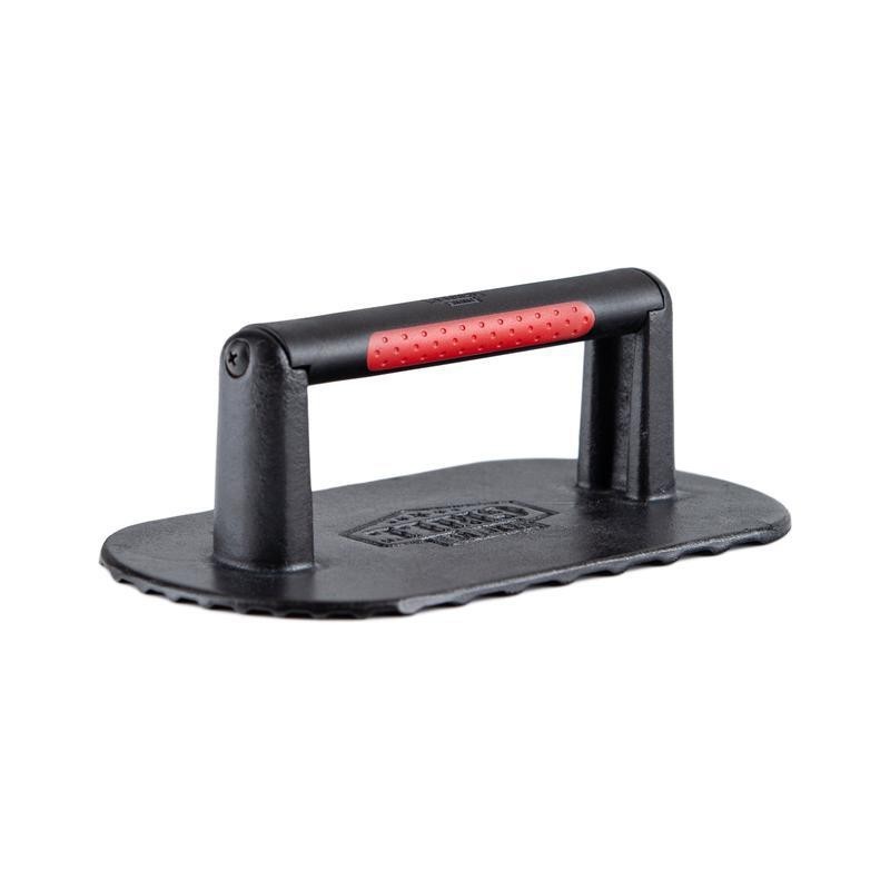 Pre-Seasoned Cast Iron Griddle Press 2lb Heat Resistant Handle Cooking Tool New gallery