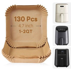 Small Air Fryer Liners Disposable 2 Qt for COSORI 2.1 4.7 inch, Paper