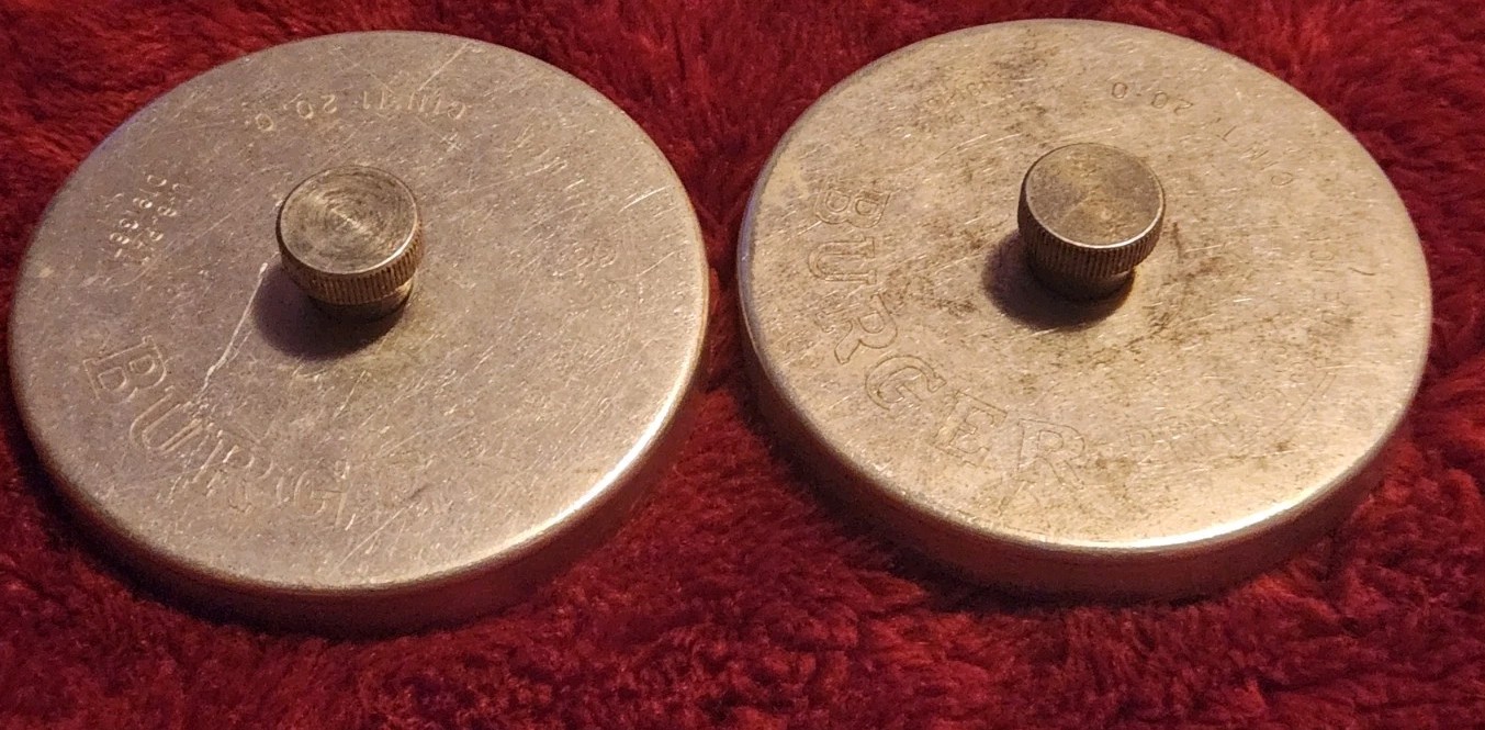 Lot of 2 Pair VTG Heuck Aluminum urger Press Grill Cooking Kitchen gallery