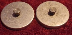 Lot of 2 Pair VTG Heuck Aluminum urger Press Grill Cooking Kitchen