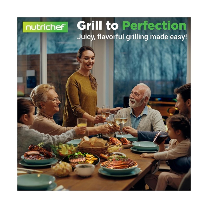 NutriChef Cast Iron Weight Grill Press – Heavy-Duty Griddle Pre... FAST US gallery