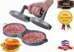 Double Non-Stick Stuffed Burger Press Hamburger Patty Maker for Meat Beaf
