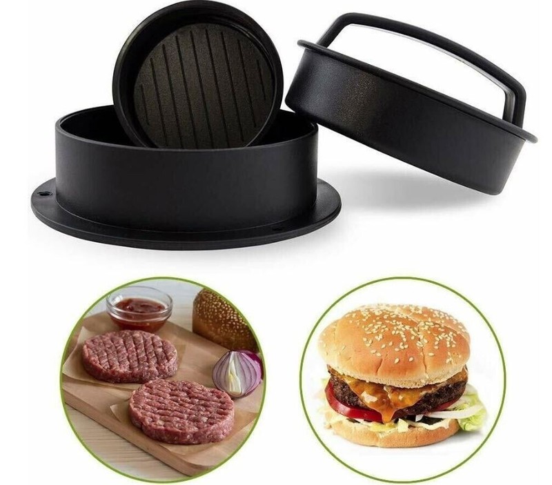 Stuffed Burger Press Kit Hamburger Patty Non Stick Molds Maker Tool Sliders BBQ gallery