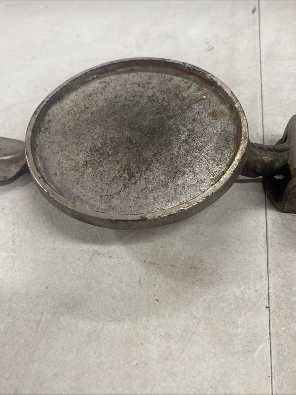 Vintage HAMBURGER PRESS CAST IRON Sears Kenmore ? Not For Sure Very Heavy JK gallery
