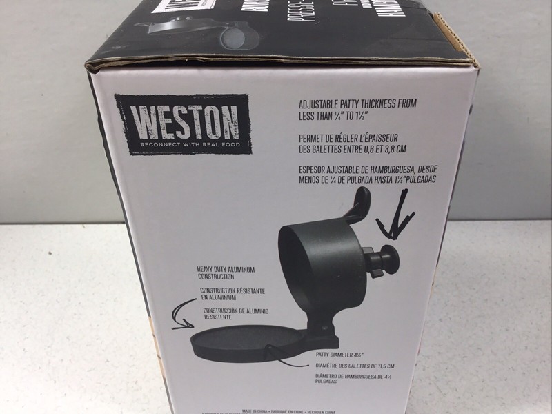 Weston Commerical Non-Stick Single Hamburger Burger Press Round Patty Maker Mold gallery