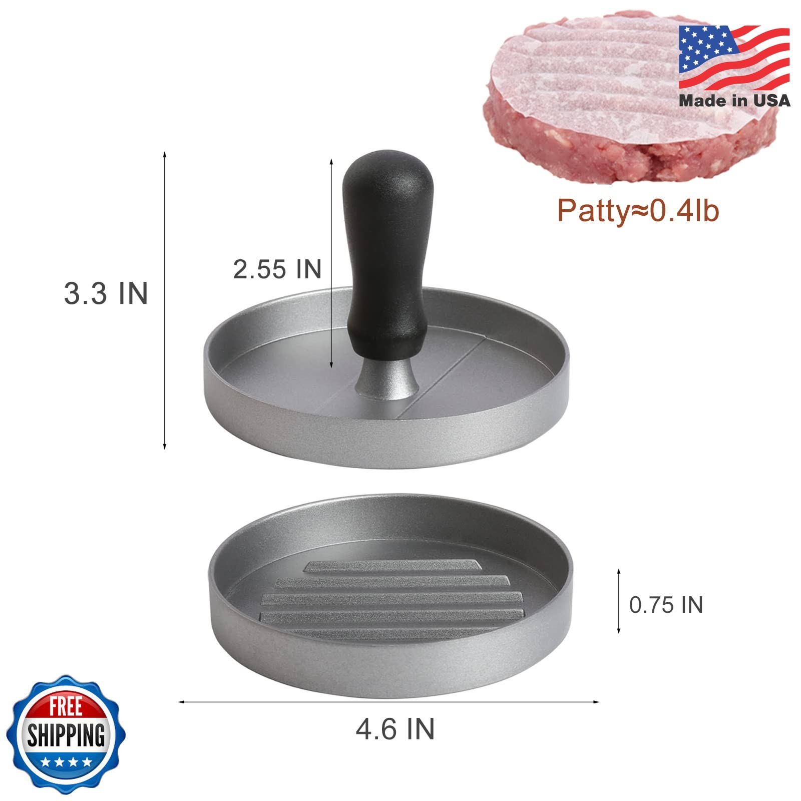 TACGEA Burger Press 150 Patty Papers, Non-Stick Hamburger Patty Maker with Wax P gallery