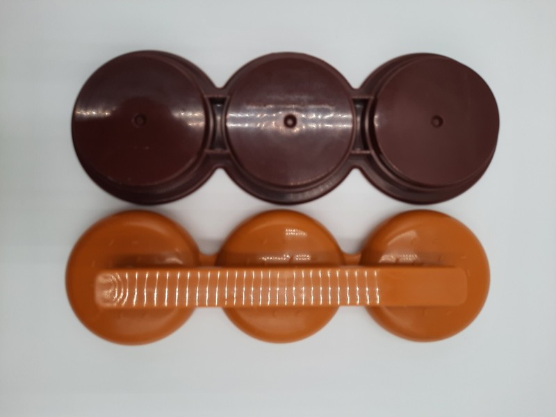 Charcoal Companion Plastic Mini Burger Patty Triple Slider Press 2.5" Burgers gallery
