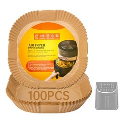 Air Fryer Liners Disposable 100 Pcs 8″ (Square), 100 (Square)