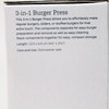 Epicure 3-in-1 Burger Press Sliders 12.5 x 6.5 cm New Open Box Contents Sealed gallery