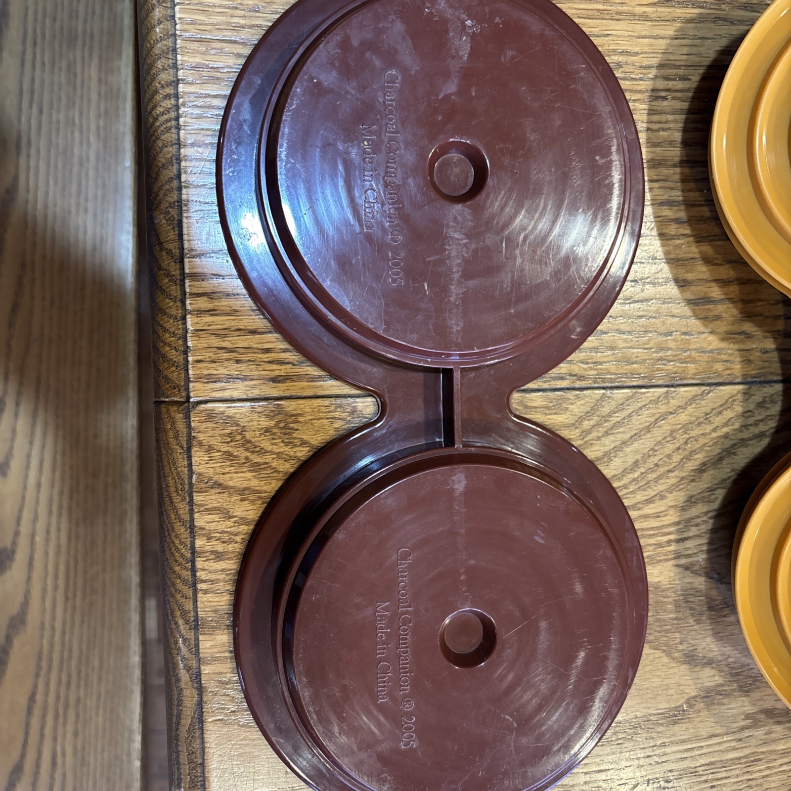 Charcoal Companion Double Hamburger Press Mold 4.5" Circular Patties gallery