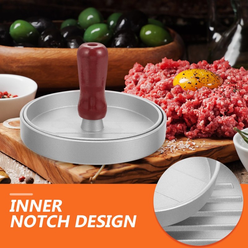 1pc Stainless Steel Burger Patty Mould Household Baking and Pressing Tools gallery
