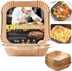 4 qt Air Fryer Liners, Chefman 7.5Square, Natural