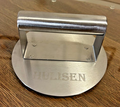 Hulisen Stainless Steel Burger Smasher 6.25″ Diameter Kitchen Compressor Tool