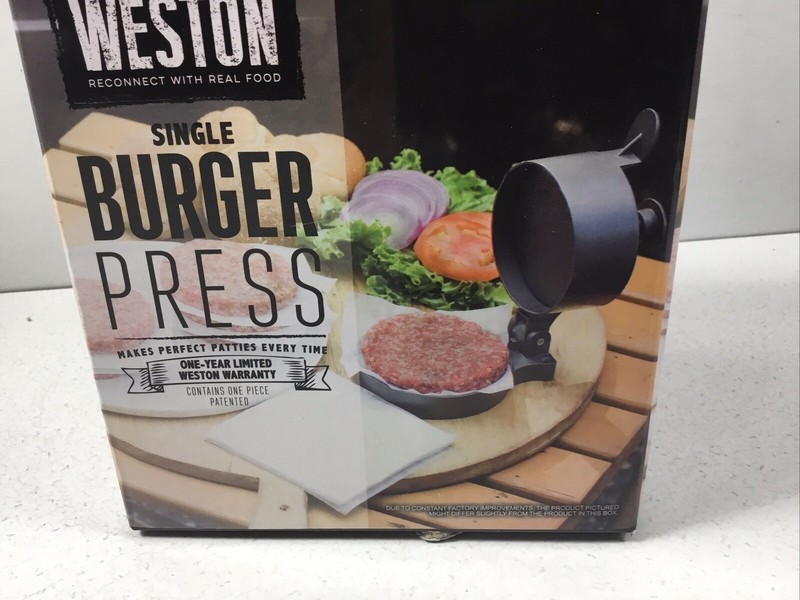 Weston Commerical Non-Stick Single Hamburger Burger Press Round Patty Maker Mold gallery