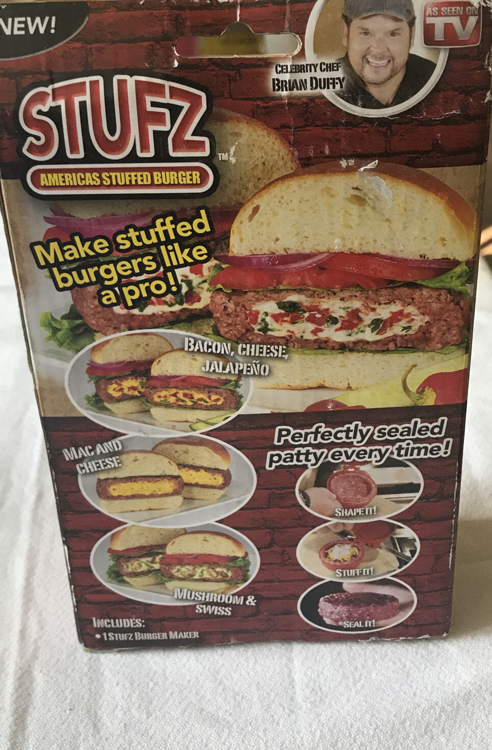 STUFZ Stuffed Burger Press New In Box As Seen On TV NIB gallery