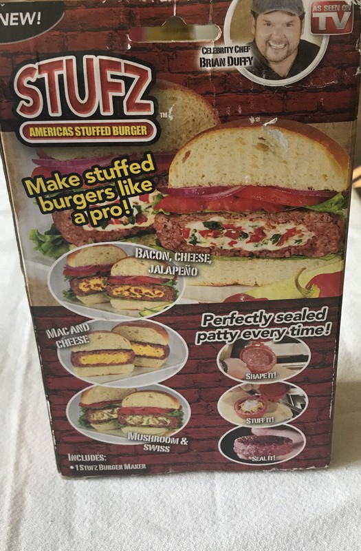 STUFZ Stuffed Burger Press New In Box As Seen On TV NIB gallery