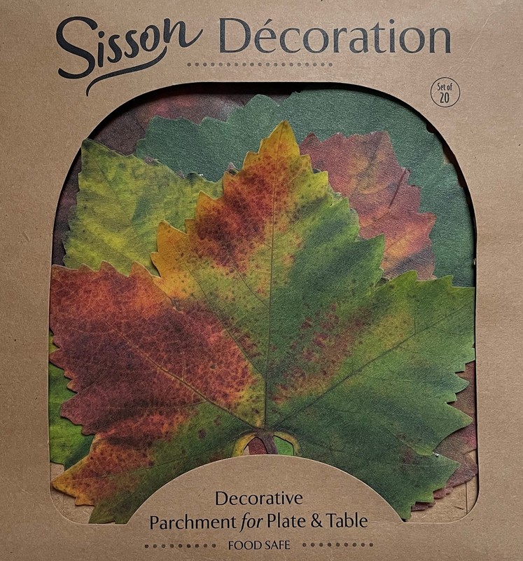 Parchment Paper Leaves for Cheese & Charcuterie 7 x 7 inches, Grape Variety gallery