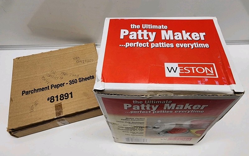 Weston The Ultimate Patty Maker With Parchment Paper Sheets gallery