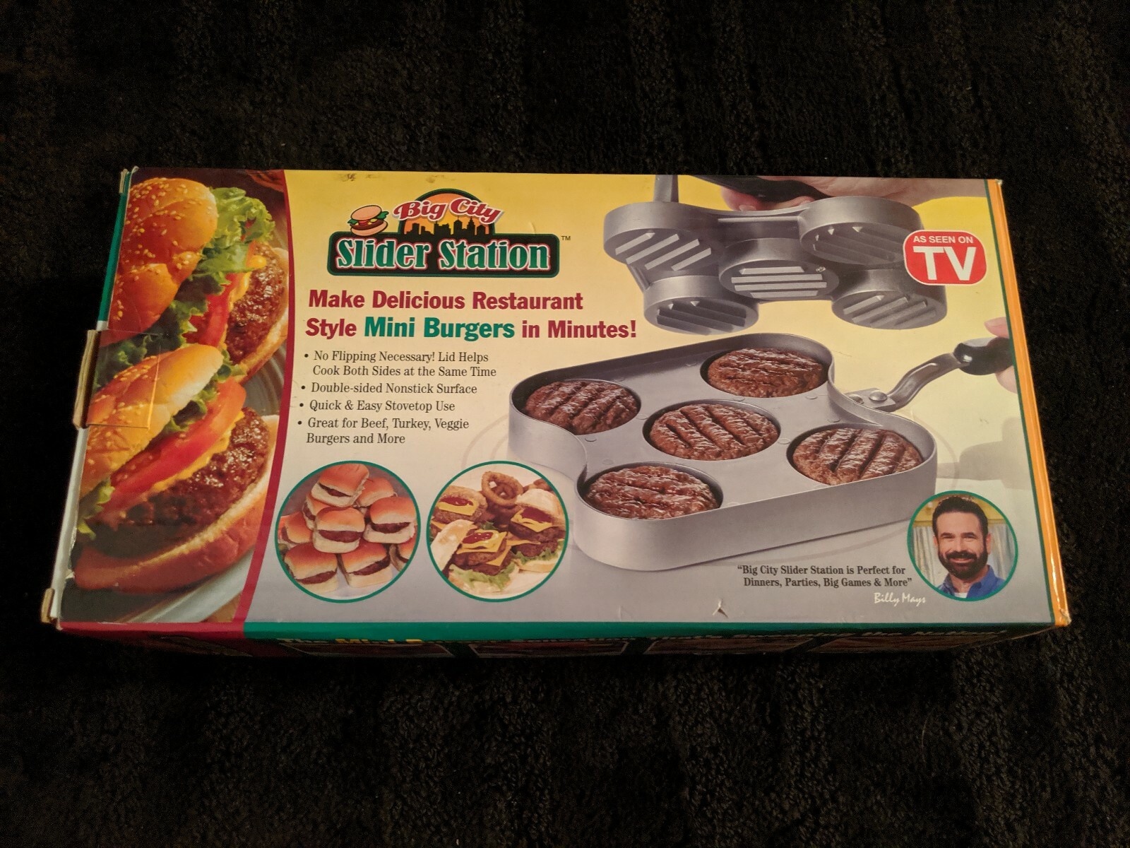 BIG CITY SLIDER STATION AS SEEN ON TV STOVE-TOP SLIDER MAKER 2-P OPENED BOX NEW! gallery