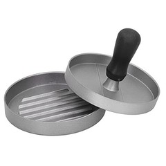 AMZCHEF BURGER MAKER ALUMINUM DIE CASTING BURGER PRESS NON STICK – BLACK/SILVER