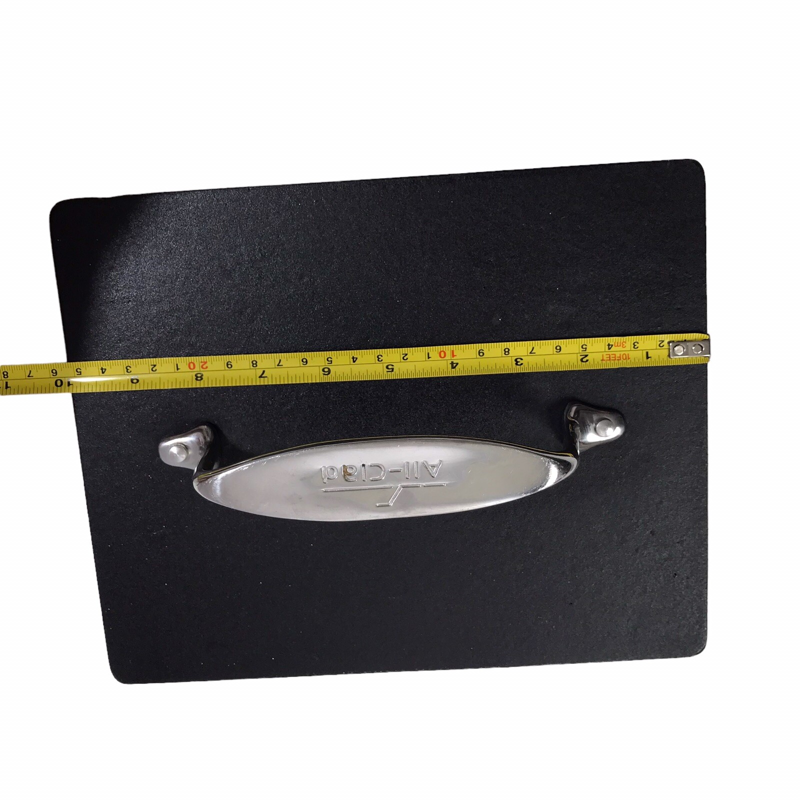 ALL-CLAD Heavy Cast Iron Burger Panini Bacon Sandwich Grill Press 8" x 10" gallery