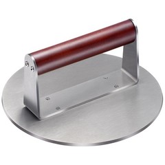 Extra Large Stainless Steel Burger Press, 8.5″ NonStick Hamburger Smasher Tool &