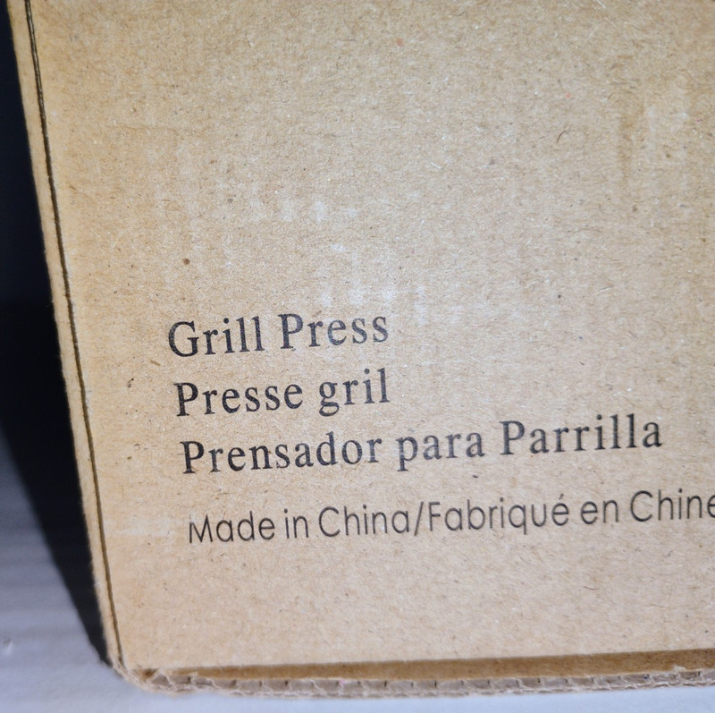 PAMPERED CHEF 2875 Cast Iron Restaurant Style Grill / Bacon Press - NEW IN BOX gallery