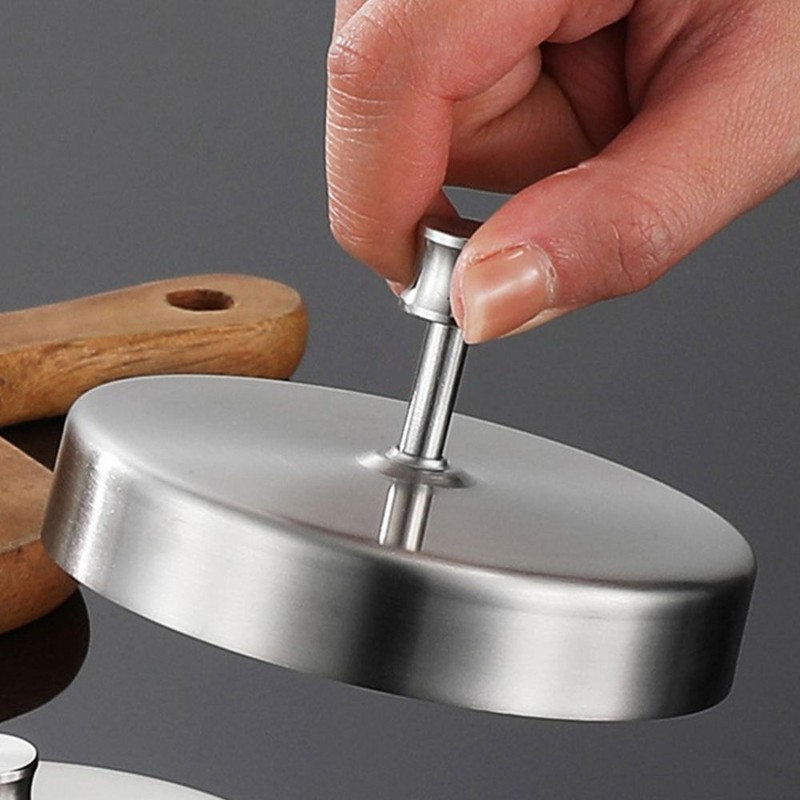 Stuffed Burger Press Grill Press Steak Weight Adjustable Smashed Burger Press gallery