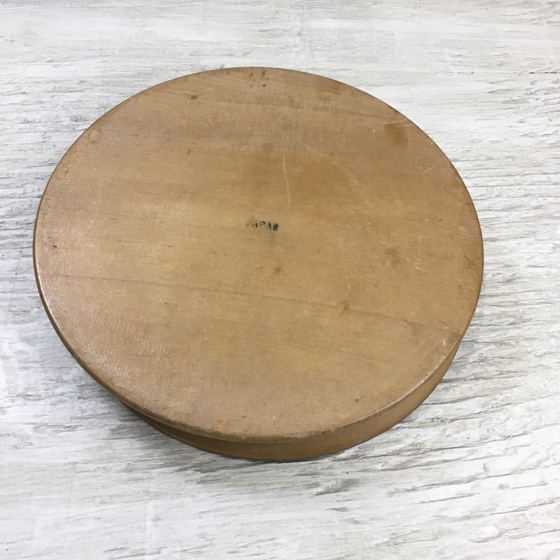 Vintage Hamburger Burger Press Rooster Hinged Wood Lid Mid Century 4.75" Burger gallery