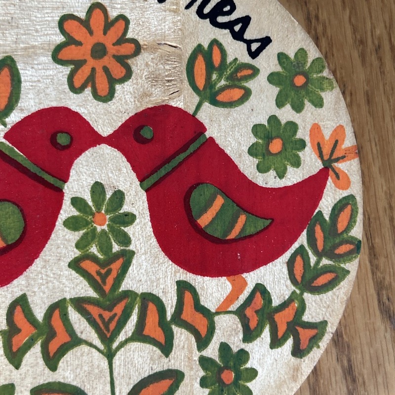 Vintage Hamburger Press Pennsylvania Dutch Mid Century Hand Painted gallery
