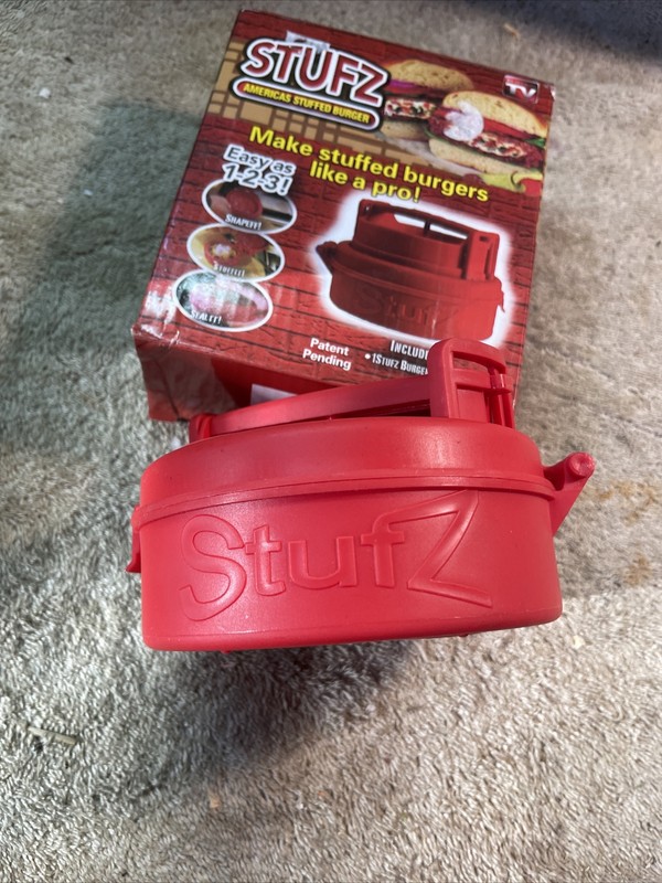 Stufz Americas Stuffed Burger Maker Press As Seen on TV 1 Burger Maker n Box NOS gallery