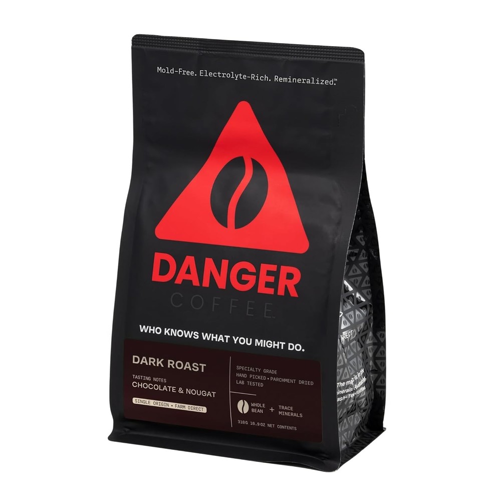 "Danger Coffee by Dave Asprey Remineralized Mold Free & Lab Tested Ground Coff..