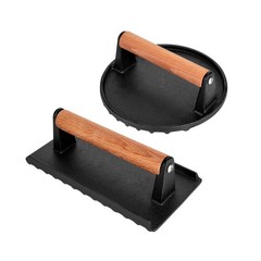 Blackstone Burger Press Set – 7″ Round Smash Burger Press & 8″x… FAST USA SHIP